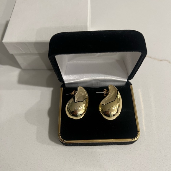 Silver Water Drop Tear Drop Earrings - Picture 6 of 6